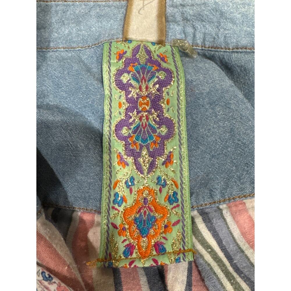 Anthropologie Aratta Silent Journey Texas Shirt, Paisley, Floral, Size Medium - Picture 12 of 14